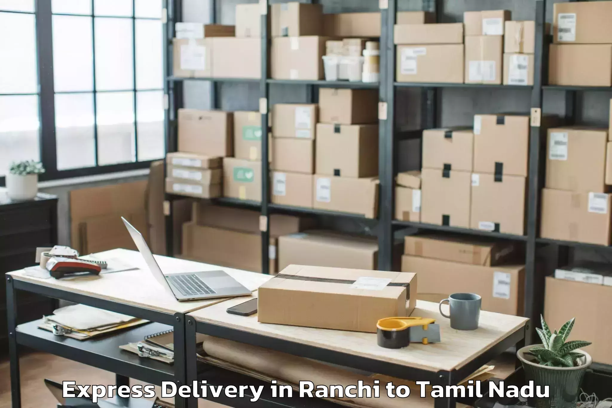 Book Your Ranchi to Vadippatti Express Delivery Today